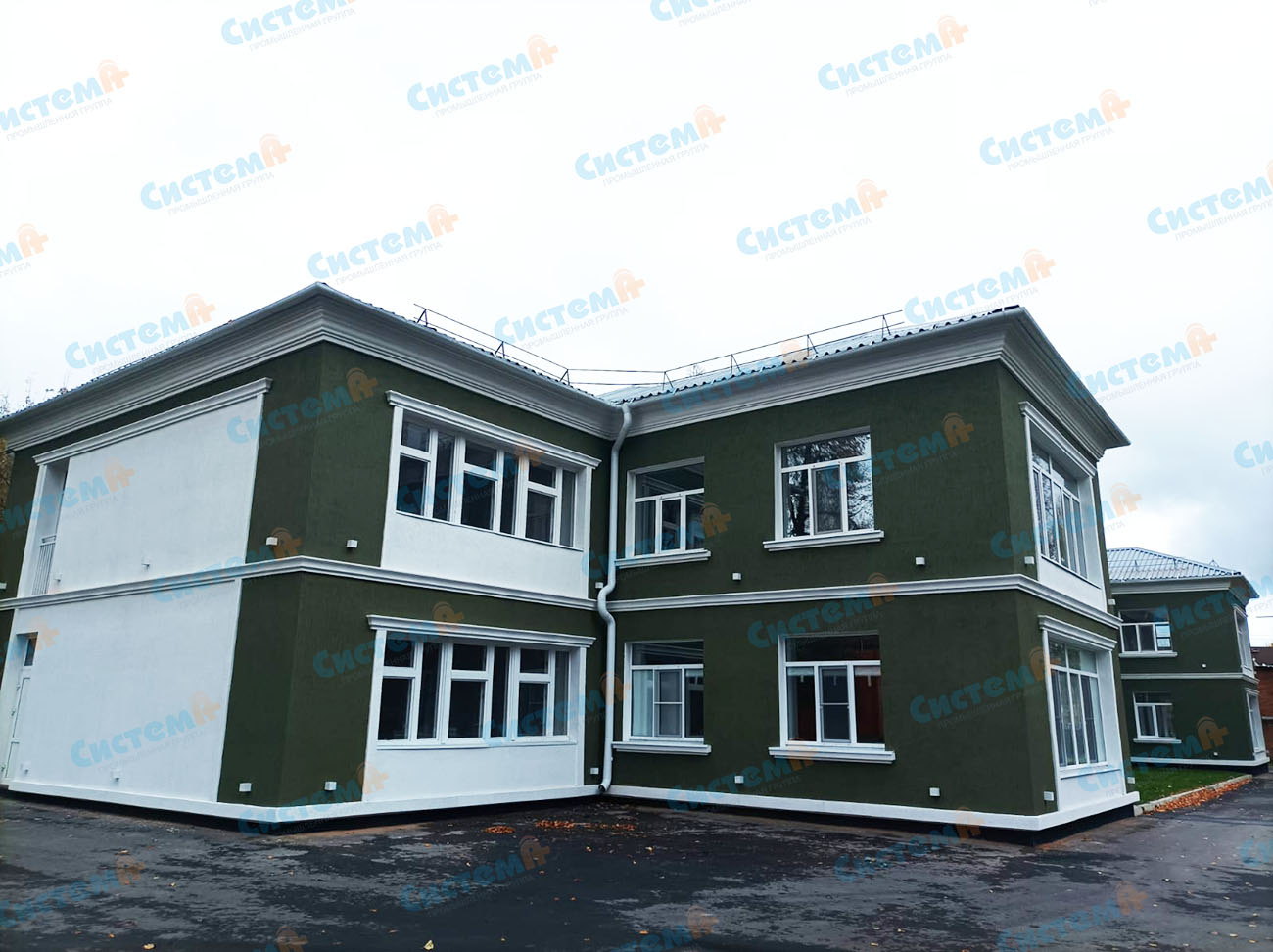 Пенопластовый декор для бизнес-центра